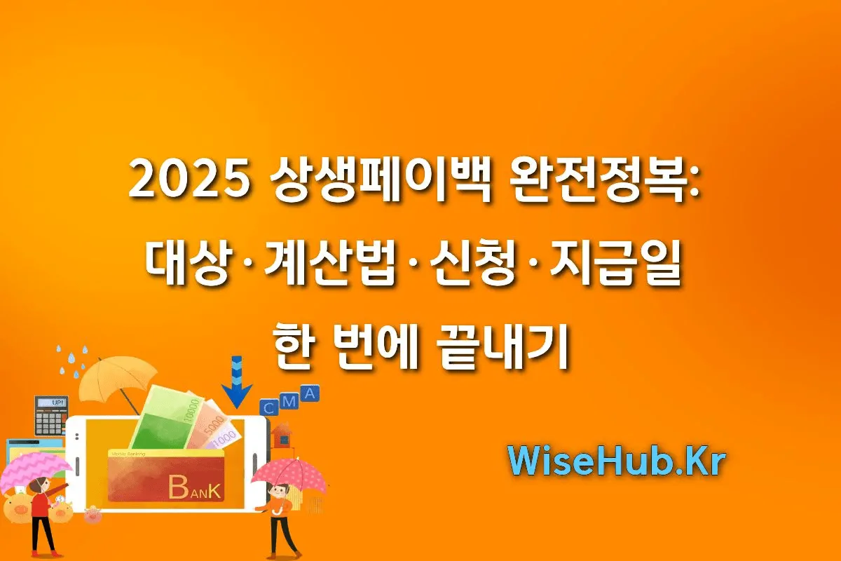2025 상생페이백 완전정복: 대상·계산법·신청·지급일 한 번에 끝내기