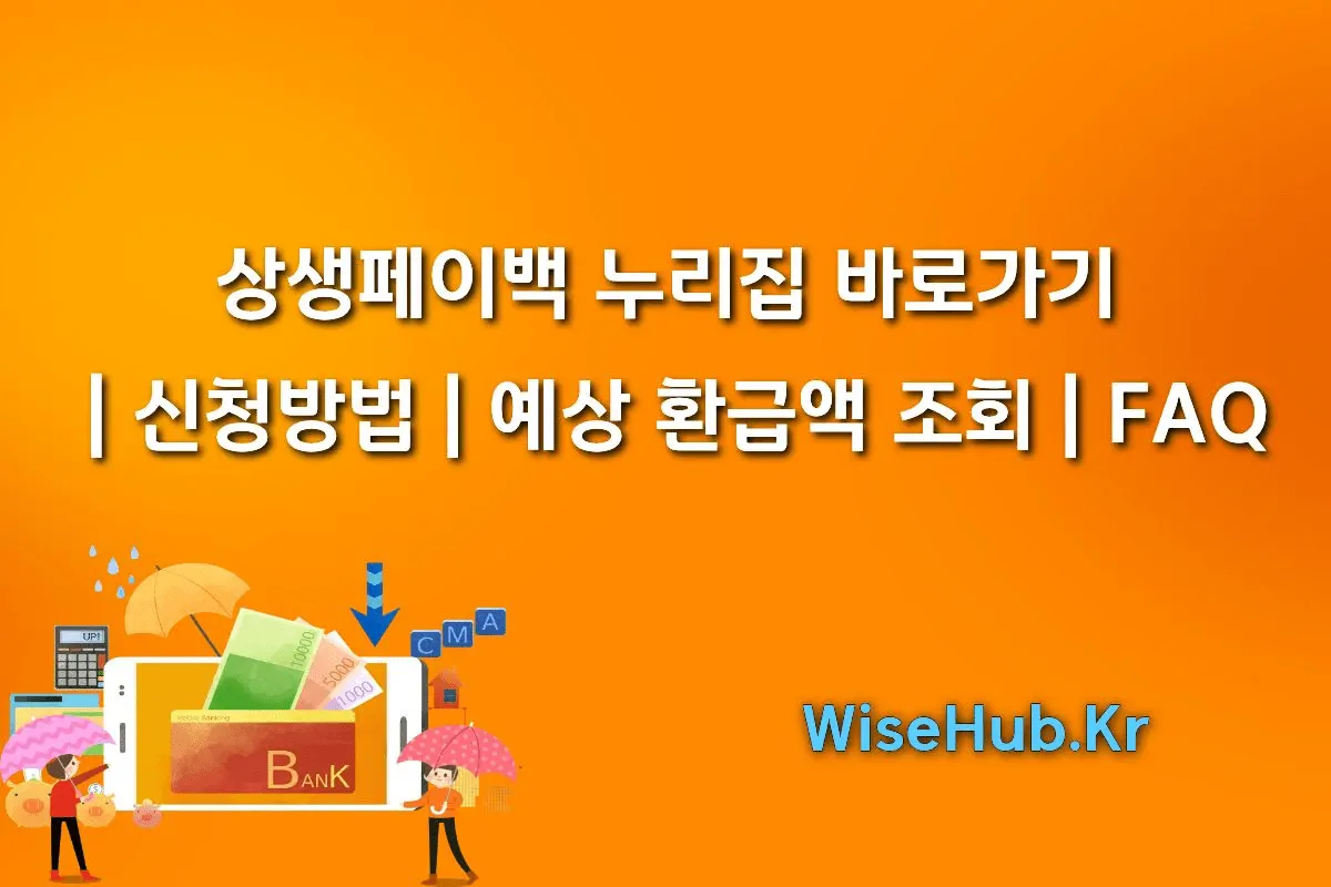 상생페이백 누리집 바로가기｜신청방법｜예상 환급액 조회｜FAQ