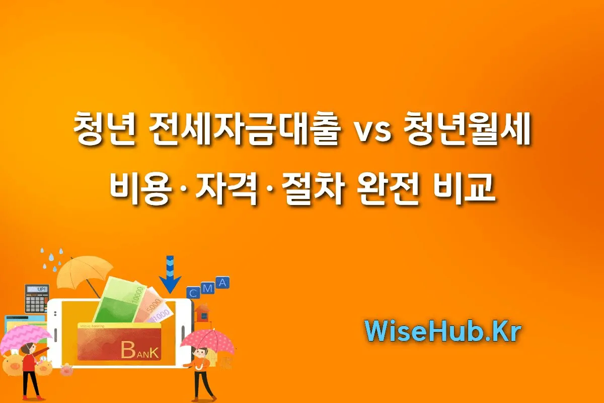 청년 전세자금대출 vs 청년월세: 무엇이 더 유리할까? 비용·자격·절차 완전 비교