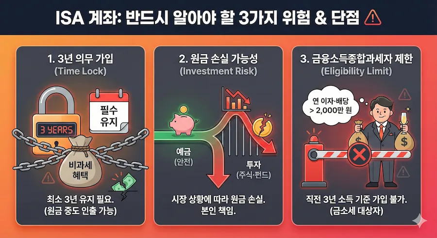 ISA 계좌 반드시 알아야 할 위험성과 단점