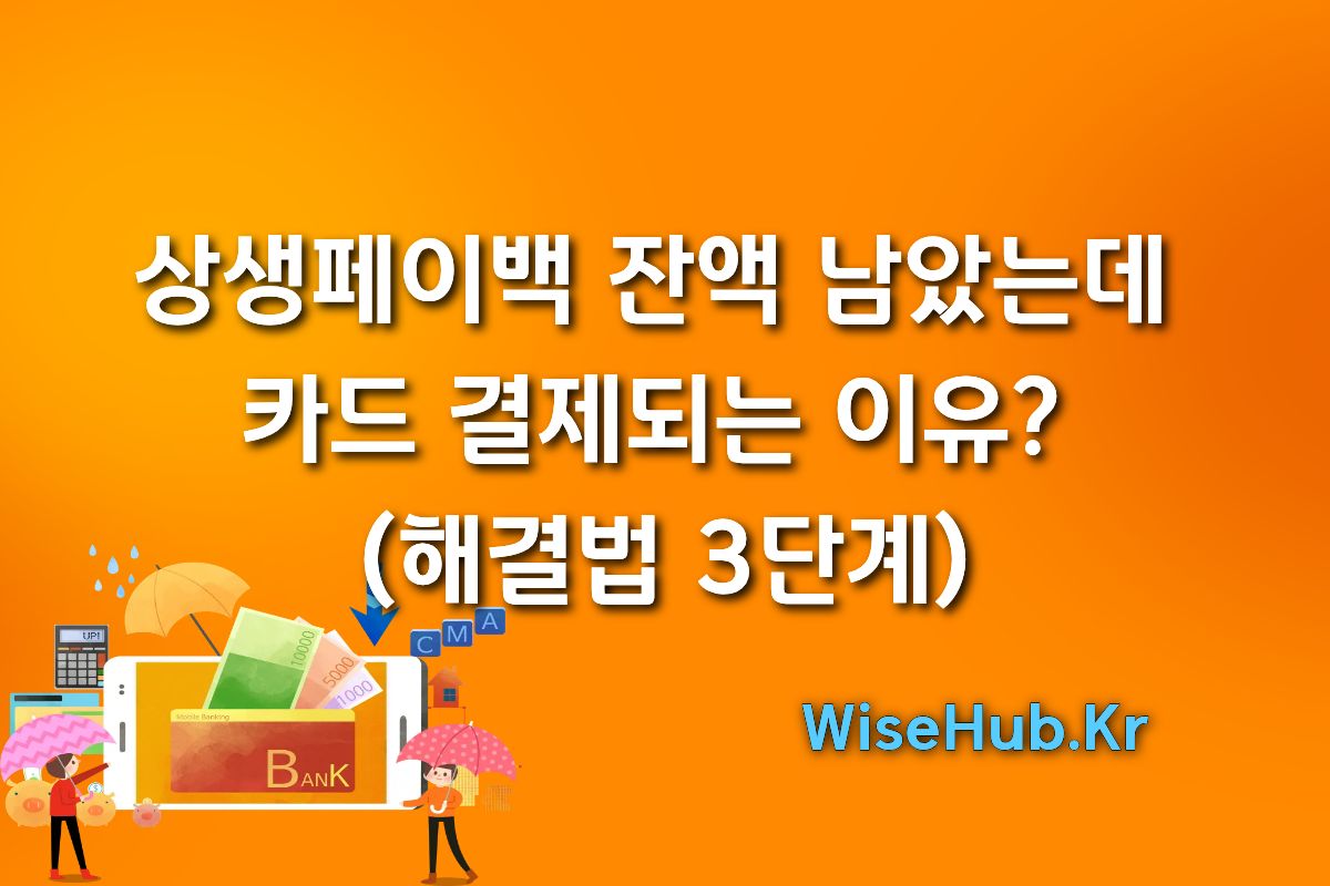 상생페이백 잔액 남았는데 카드 결제되는 이유 (해결법 3단계) 썸네일