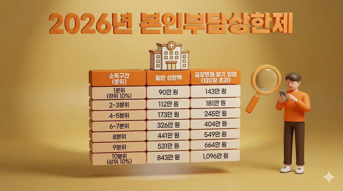 2026년 소득구간별 상한액 확정표