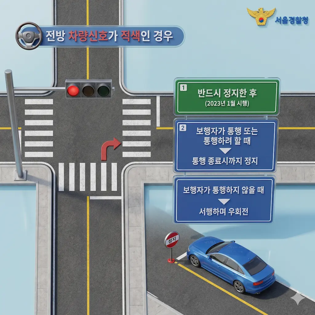우회전 시 만나는 횡단보도 및 스쿨존 통행 수칙