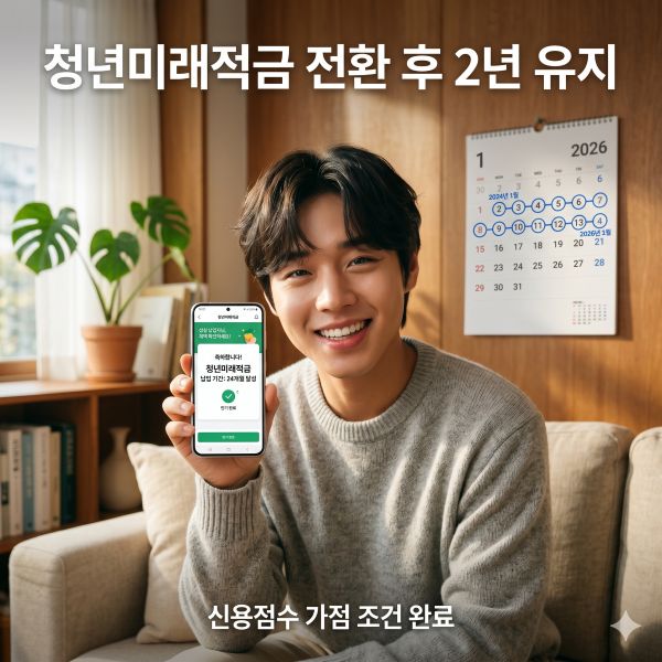 청년미래적금 전환 후 2년 유지 후 혜택 인포그래픽