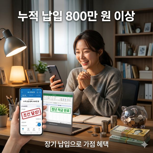 청년미래적금 누적납입 800만원이상 혜택
