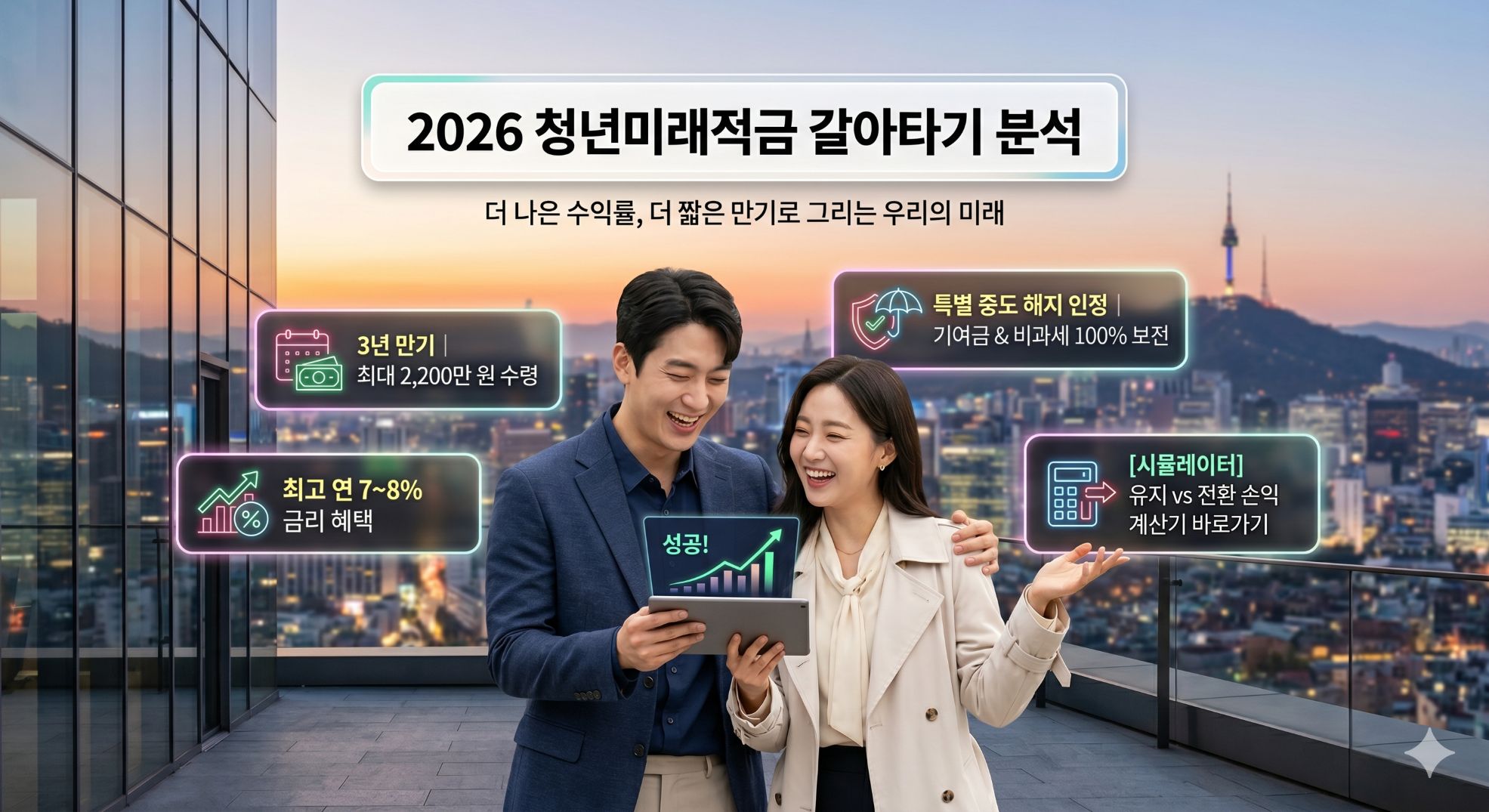 2026 청년미래적금 갈아타기 분석 관련 인포그래픽 이미지