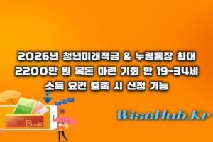 청년미래적금 신청 - 청년미래적금 신청 자격과 혜택 총정리: 3년 만기 2200만 원 목돈 만들기 및 경기도 누림통장 비교