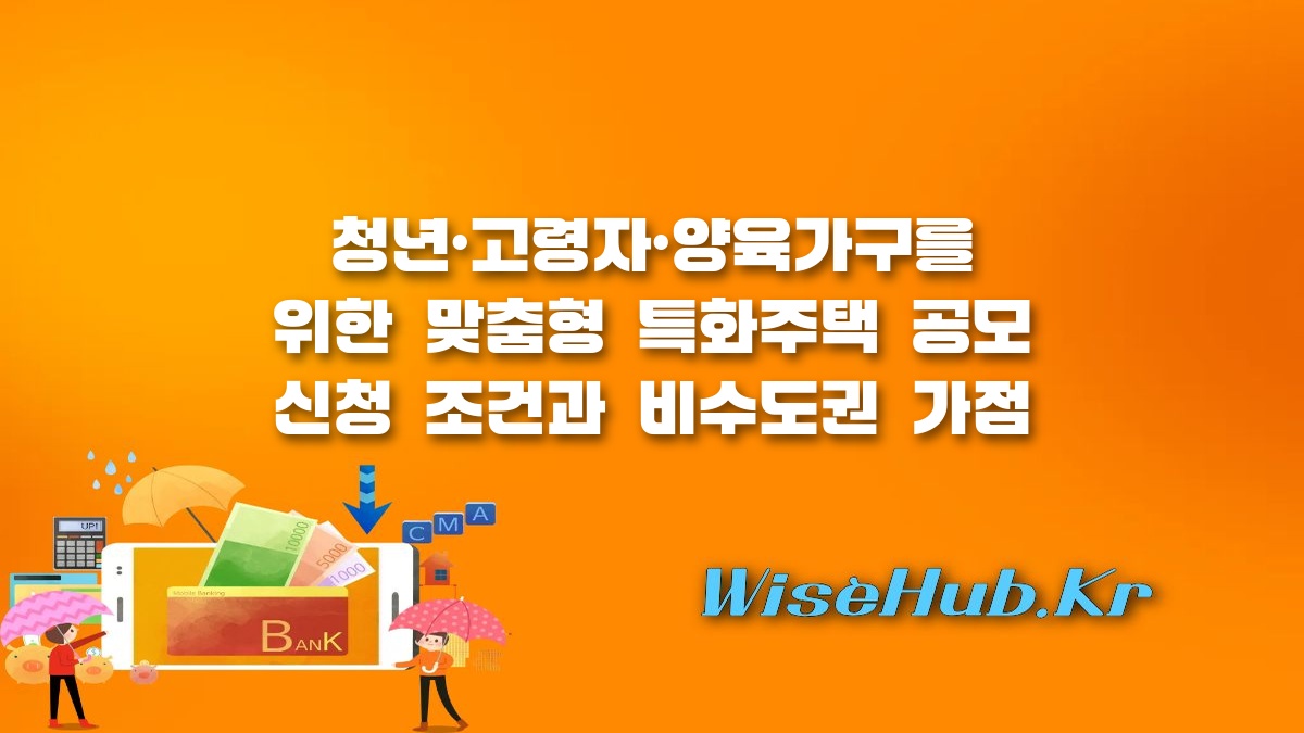 특화주택 공모 - 특화주택 공모 신청 가이드, 청년·고령자·양육가구를 위한 맞춤형 공공임대주택 혜택과 비수도권 가점 총정리