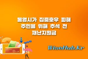 통영시 재난지원금 - 통영시 재난지원금 추석 전 지급 총 43억7100만원 지원