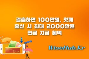 결혼출산지원금 - 결혼출산지원금 신청 방법과 조건, 최대 2000만원 혜택 총정리