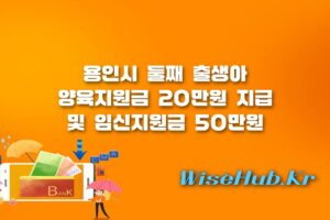 용인시 양육지원금 - 용인시 양육지원금 둘째 출산 시 20만원 지원 및 임신지원금 확대 추진