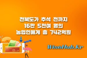 전북 농민 공익수당 - 전북 농민 공익수당 추석 전 16만 5천명 지급 완료