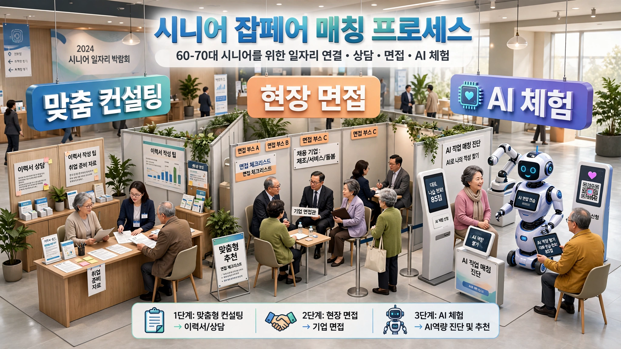 시니어 일자리박람회 인포그래픽