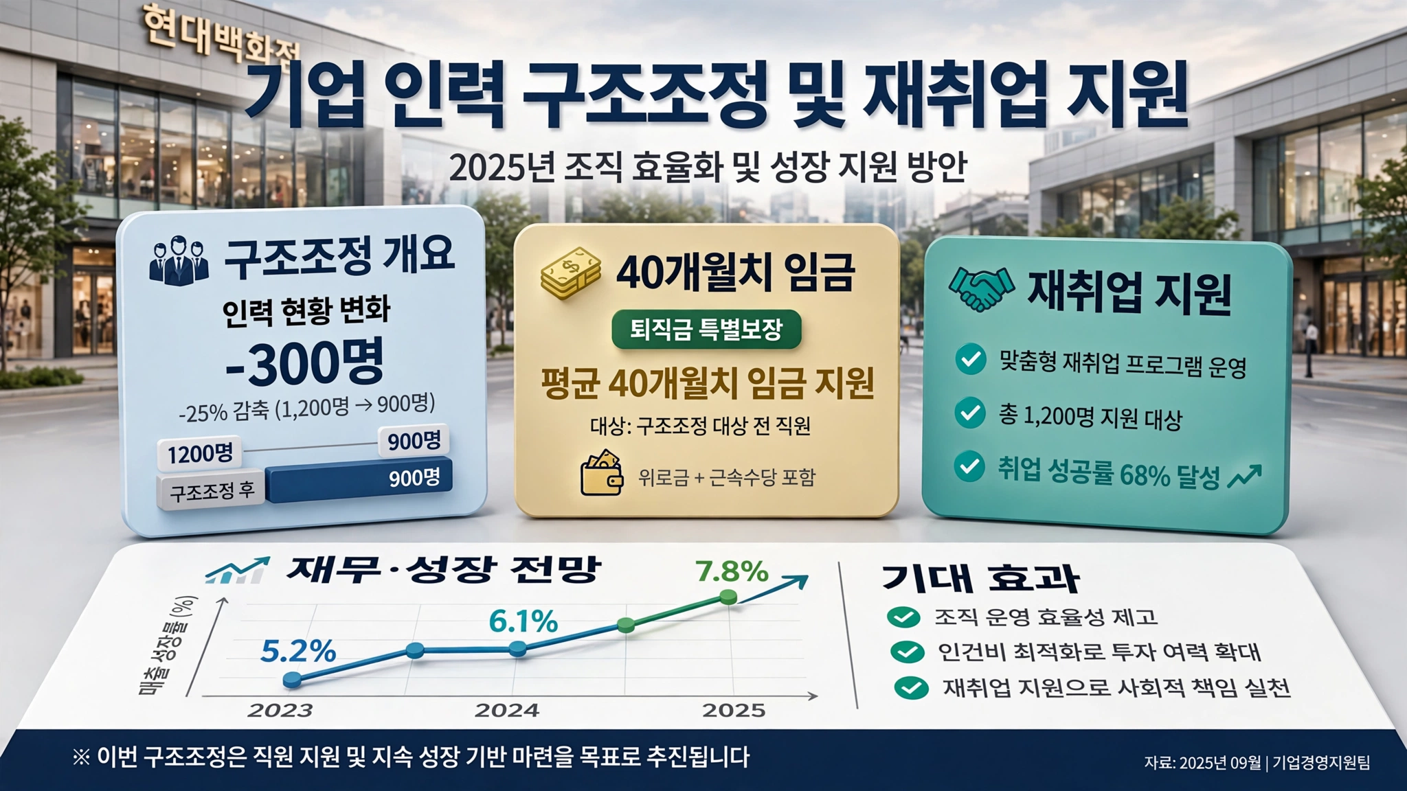 롯데백화점 희망퇴직 인포그래픽