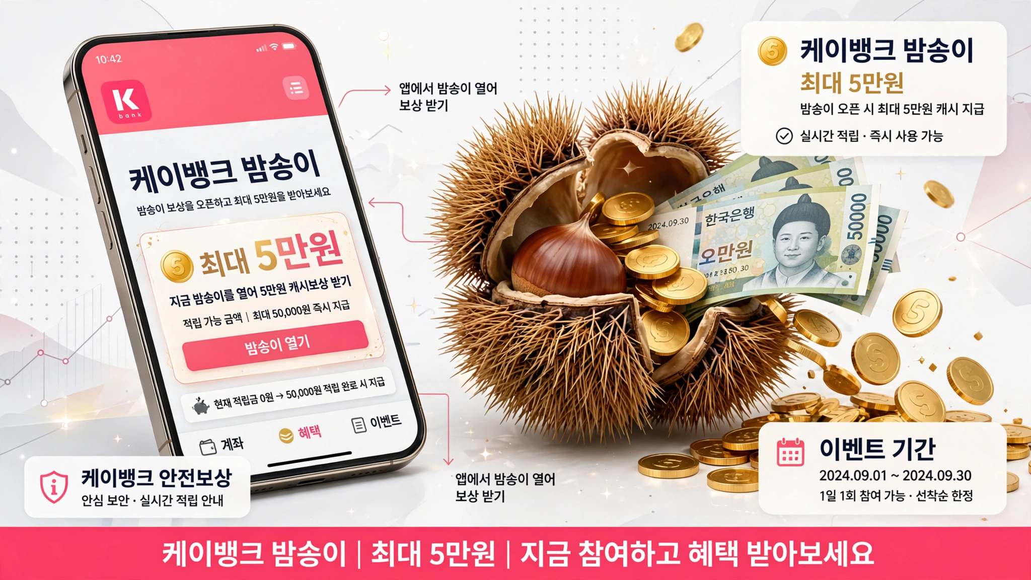 케이뱅크 밤송이 인포그래픽