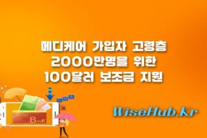 메디케어 보조금 - 메디케어 보조금 신청 방법 및 대상, 트럼프 고령층 100달러 지원금 총정리
