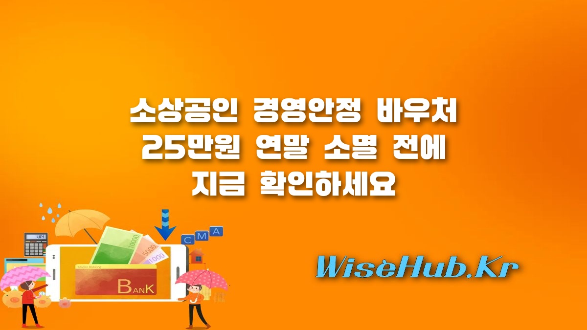 소상공인 경영안정 바우처 - 소상공인 경영안정 바우처 25만원 신청 대상 및 사용처 확인하기